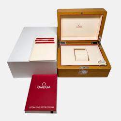 Pre Owned Omega Seamaster Planet Ocean 215.30.46.21.04.001 Automatic White Stainless Steel Men’s Wristwatch 45 mm