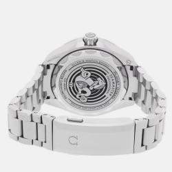 Pre Owned Omega Seamaster Planet Ocean 215.30.46.21.04.001 Automatic White Stainless Steel Men’s Wristwatch 45 mm