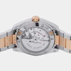 Pre Owned Omega Seamaster Aqua Terra 231.20.39.22.06.001 Automatic Grey 18k Rose Gold Stainless Steel Men's Wristwatch 38.5 mm