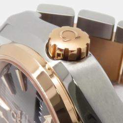 Pre Owned Omega Seamaster Aqua Terra 231.20.39.22.06.001 Automatic Grey 18k Rose Gold Stainless Steel Men's Wristwatch 38.5 mm