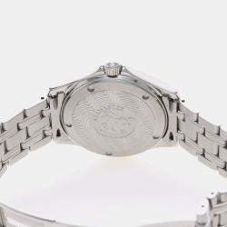 Pre Owned Omega Seamaster Quartz Blue Stainless Steel Men's Wristwatch 36 mm