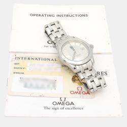 Pre Owned Omega Seamaster Quartz Stainless Steel Men's Wristwatch 35.5 mm