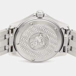 مملوكة مسبقًا ساعة يد رجالية أوميغا سيماستر كوارتز ستانلس ستيل 37 مم