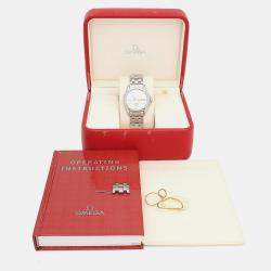 مملوكة مسبقًا ساعة يد رجالية أوميغا سيماستر كوارتز ستانلس ستيل 37 مم