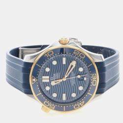 Pre Owned Omega Seamaster Diver 300 210.22.42 Automatic Yellow Gold Stainless Steel Men's Wristwatch 42 mm