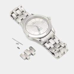 مملوكة مسبقًا ساعة يد رجالية أوميغا سيماستر أوتوماتيك ستانلس ستيل 36 مم