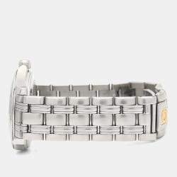 مملوكة مسبقًا ساعة يد رجالية أوميغا سيماستر أوتوماتيكية ستانلس ستيل 35.5 مم