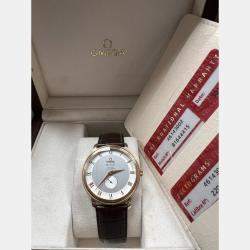 Pre Owned Omega De Ville Prestige 4614.30.02 Automatic 18K Rose Gold Men's Wristwatch 39 mm