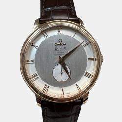 Pre Owned Omega De Ville Prestige 4614.30.02 Automatic 18K Rose Gold Men's Wristwatch 39 mm