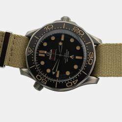 Pre Owned Omega Seamaster 210.90.42.20.01.001 Automatic Brown Stainless Steel Men's Wristwatch 42 mm