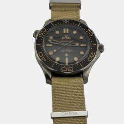 Pre Owned Omega Seamaster 210.90.42.20.01.001 Automatic Brown Stainless Steel Men's Wristwatch 42 mm