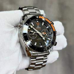 Pre Owned Omega Seamaster Planet Ocean 215.30.46.51.01.002 Automatic Stainless Steel Men's Wristwatch 45.5 mm