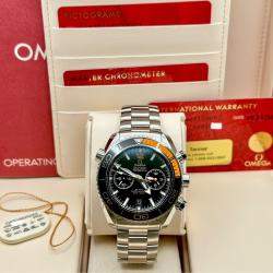 Pre Owned Omega Seamaster Planet Ocean 215.30.46.51.01.002 Automatic Stainless Steel Men's Wristwatch 45.5 mm