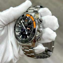 Pre Owned Omega Seamaster Planet Ocean 215.30.46.51.01.002 Automatic Stainless Steel Men's Wristwatch 45.5 mm