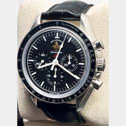 Pre Owned Omega Speedmaster Professional Moonwatch 311.30.42.30.01.001 Automatic Black Stainless Steel Men's Wristwatch 42 mm