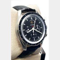 Pre Owned Omega Speedmaster Professional Moonwatch 311.30.42.30.01.001 Automatic Black Stainless Steel Men's Wristwatch 42 mm