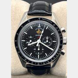 Pre Owned Omega Speedmaster Professional Moonwatch 311.30.42.30.01.001 Automatic Black Stainless Steel Men's Wristwatch 42 mm