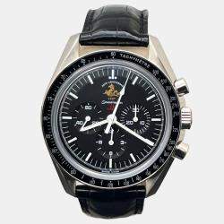 Pre Owned Omega Speedmaster Professional Moonwatch 311.30.42.30.01.001 Automatic Black Stainless Steel Men's Wristwatch 42 mm