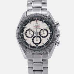 Pre Owned Omega Speedmaster 3506.31.00 Automatic White Stainless Steel Men's Wristwatch 42 mm