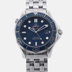 Pre Owned Omega Seamaster 212.30.41.20.03.001 Automatic Blue Stainless Steel Men's Wristwatch 41 mm