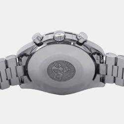 Pre Owned Omega Speedmaster 3510.5 Automatic Black Stainless Steel Men's Wristwatch 39 mm