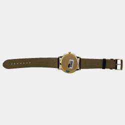 Pre Owned Omega De Ville 42458402052001 Automatic Cream diamonds 18k yellow gold Men's Wristwatch 39.5 mm