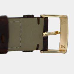 Pre Owned Omega De Ville 42458402052001 Automatic Cream diamonds 18k yellow gold Men's Wristwatch 39.5 mm