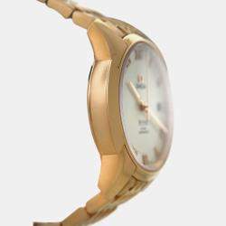 Pre Owned Omega De Ville 431.50.41.21.52.001 Automatic White diamonds 18k rose gold Men's Wristwatch 41 mm
