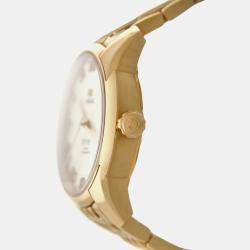 Pre Owned Omega De Ville 431.50.41.21.52.001 Automatic White diamonds 18k rose gold Men's Wristwatch 41 mm