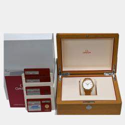 Pre Owned Omega De Ville 431.50.41.21.52.001 Automatic White diamonds 18k rose gold Men's Wristwatch 41 mm