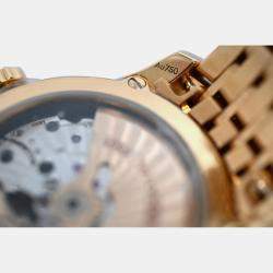 Pre Owned Omega De Ville 431.50.41.21.52.001 Automatic White diamonds 18k rose gold Men's Wristwatch 41 mm
