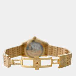 Pre Owned Omega De Ville 431.50.41.21.52.001 Automatic White diamonds 18k rose gold Men's Wristwatch 41 mm