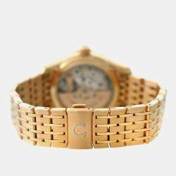 Pre Owned Omega De Ville 431.50.41.21.52.001 Automatic White diamonds 18k rose gold Men's Wristwatch 41 mm