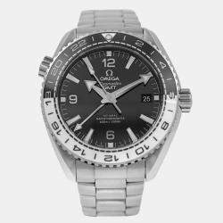 Pre Owned Omega Planet Ocean GMT 215.30.44.22.01.001 Automatic Black stainless steel Men's Wristwatch 43.5 mm