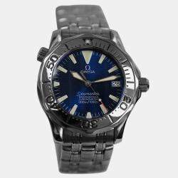 Pre Owned Omega Seamaster Professional 300M 2253.80 Quartz Blue stainless steel Men's Wristwatch 36 mm