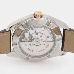 Pre Owned Omega Seamaster Aqua Terra Automatic Rose Gold Stainless Steel Men's Wristwatch 42 mm
