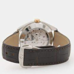 Pre Owned Omega Seamaster Aqua Terra Automatic Rose Gold Stainless Steel Men's Wristwatch 42 mm