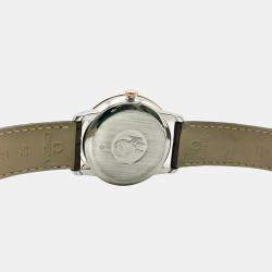 Pre Owned Omega De Ville Prestige 424.23.40.21.13.001 Automatic Brown Dial 18K Rose Gold Stainless Steel Men's Wristwatch 39.5mm