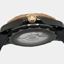 Pre Owned Omega Seamaster Diver 300M 210.62.44.20.01.001 Automatic Black Dial Ceramic 18K Rose Gold Men's Wristwatch 44 mm