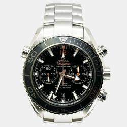 Pre Owned Omega Seamaster Planet Ocean 232.30.46.51.01.003 Automatic Black Dial Stainless Steel Men's Wristwatch 45.5mm