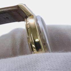 Pre Owned Omega Seamaster 14704-3SC Automatic Black 18k Yellow Gold Men's Wristwatch 33 mm