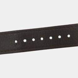 Pre Owned Omega Seamaster 14704-3SC Automatic Black 18k Yellow Gold Men's Wristwatch 33 mm