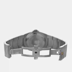 Pre Owned Omega Constellation Double Eagle 1513.51 Quartz Black Dial Stainless Steel Men's Wristwatch 38 mm