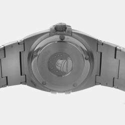 Pre Owned Omega Constellation Double Eagle 1513.51 Quartz Black Dial Stainless Steel Men's Wristwatch 38 mm