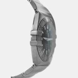 Pre Owned Omega Constellation Double Eagle 1513.51 Quartz Black Dial Stainless Steel Men's Wristwatch 38 mm