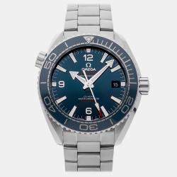 Pre Owned Pre-Owned Omega Seamaster Planet Ocean 600M 215.30.44.21.03.001 Blue Automatic Stainless Steel Men's Wristwatch 43 mm
