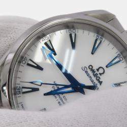 Pre Owned ساعة يد رجالية أوميغا سيماستر أكوا تيرا 231.90.39.21.04.001 أوتوماتيكية تيتانيوم أبيض 38.5 مم