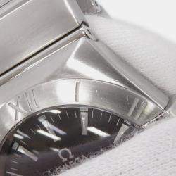 Pre Owned  Omega Constellation 123.10.35.60.01.001 Quartz Black Stainless Steel Men's Wristwatch 35 mm