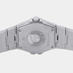 Pre Owned  Omega Constellation 123.10.35.60.01.001 Quartz Black Stainless Steel Men's Wristwatch 35 mm