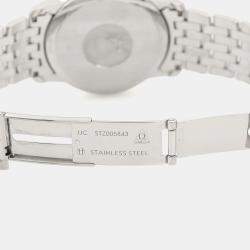 مملوكة مسبقًا ساعة يد رجالية أوميغا ديفيل بريستيج 424.10.40 أوتوماتيك بيضاء ستانلس ستيل 40 مم